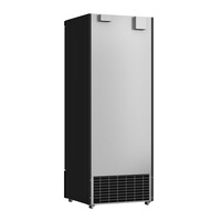 Vrieskast 1 glasdeur zwart | Geforceerd | -18/-22°C | 75x71x199cm