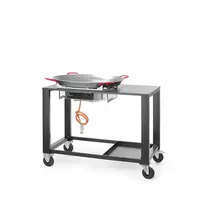 Poêle à paella Fiesta XL en acier inoxydable | 1180 x 810 x (H) 1000 mm