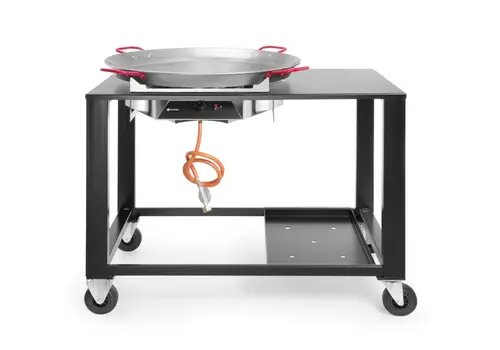  HorecaTraders Poêle à paella Fiesta XL en acier inoxydable | 1180 x 810 x (H) 1000 mm 