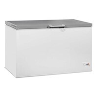 407 l gewerbliche Gefriertruhe – Edelstahldeckel, LED, Schloss – 1316 x 743 x 840 mm