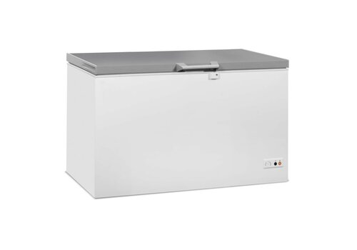  Combisteel 407L Commercial Chest Freezer – Stainless Steel Lid, LED, Lock – 1316x743x840 mm 