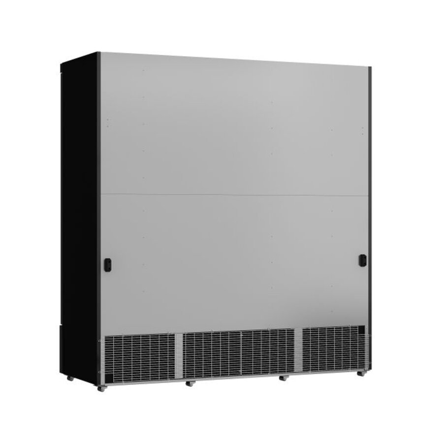 Refrigerator 3 Glass Doors | 188x71x199,7(h) cm | Black