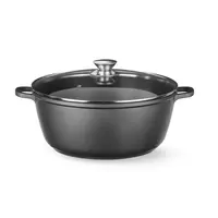 Non-stick frying pan | black | 36x29x(h)12 cm