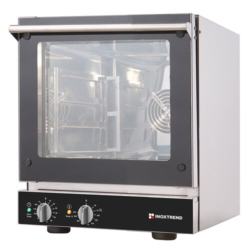  HorecaTraders Four à air chaud en acier inoxydable | 479 x 655 x 570 cm | double vitrage | 38 kg 