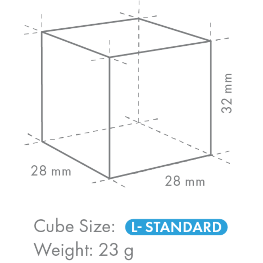 Eiswürfelmaschine | 104 kg/24h | 704x506x1210(h) mm