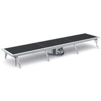 Floor drain stainless steel 30 x 136.8 x 14 cm