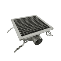 Siphon de sol en acier inoxydable 30 x 30 x 19,5 cm