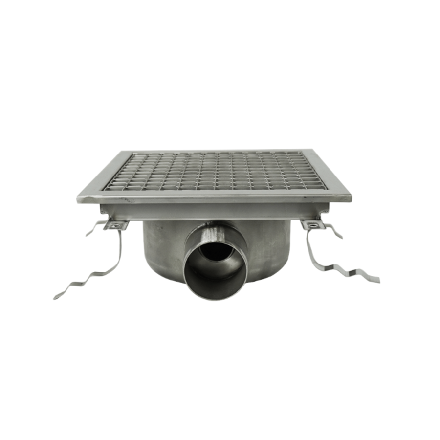 Siphon de sol en acier inoxydable 30 x 30 x 19,5 cm