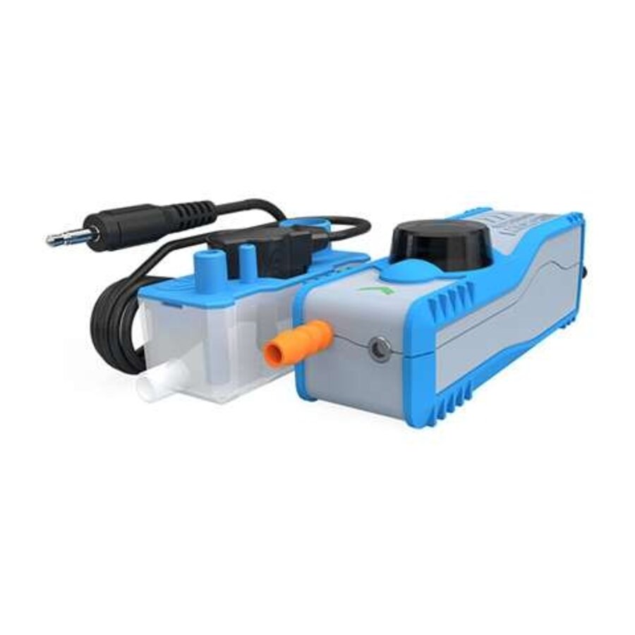 Dual voltage condensation water pump - with reservoir and alarm -| 17db | 105x37x40mm