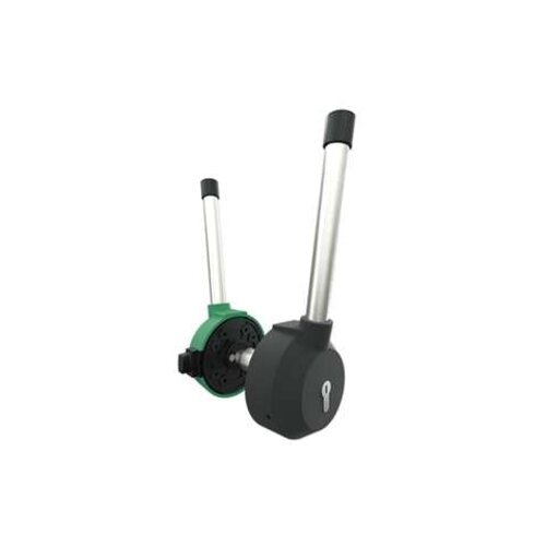  HorecaTraders 60 mm Rotary Crank Lock | Plastic | Internal Opener | Left/Right Doors 