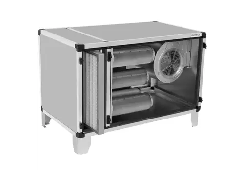  HorecaTraders Armoire de filtration anti-odeurs | 4,5 A | 3 250 m³/h | 0,55 kW | 10 filtres à charbon + 2 filtres à cassette 