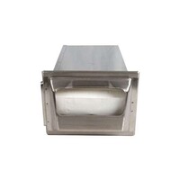 Built-in napkin dispenser with tube - mini fold - matt chrome plated