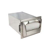 Distributeur de serviettes encastrable avec tube - mini pli - chromé mat