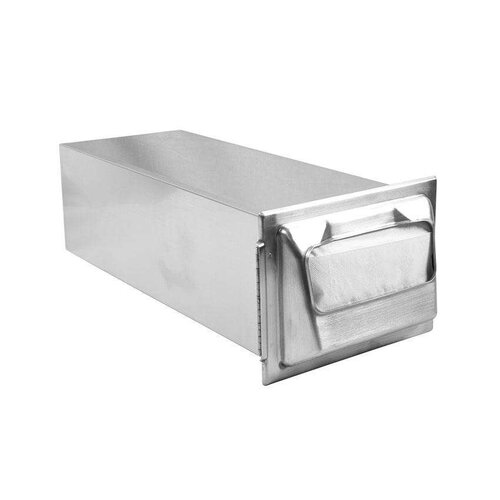  HorecaTraders Inbouw servetdispenser met koker - RVS - minivouw 