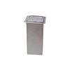 HorecaTraders Inbouw servetdispenser met RVS koker - transparant front - interfold