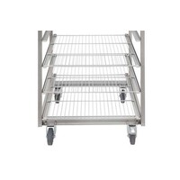 RVS regaalwagen bakery 800x600mm - 10 niveaus - type h - in: 600mm