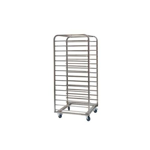  HorecaTraders Edelstahl Etagenwagen Bäckerei - 800x600mm - 15 Etagen - Typ H - Zoll: 600mm 
