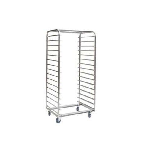  HorecaTraders Edelstahl Etagenwagen Bäckerei 800x600mm - 16 Etagen - Typ h - in: 800mm (t°-) 