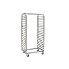 HorecaTraders RVS regaalwagen bakery 800x600mm - 20 niveaus - type h - in: 800mm (t°-)