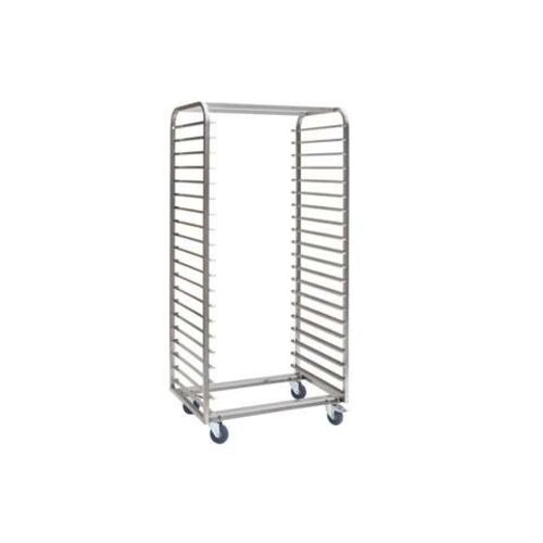  HorecaTraders RVS regaalwagen bakery 800x600mm - 20 niveaus - type h - in: 800mm (t°-) 