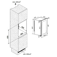 Wijnkoelkast | Zwart| 2  Temperatuurzones