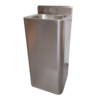 HorecaTraders Standing stainless steel washbasin W 400 x D 350 x H 1000 mm