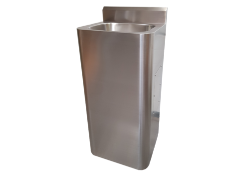  HorecaTraders Standing stainless steel washbasin W 400 x D 350 x H 1000 mm 