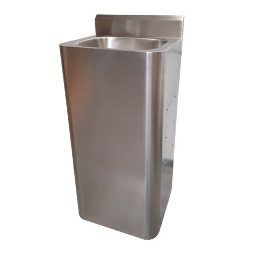  HorecaTraders Standing stainless steel washbasin W 400 x D 350 x H 1000 mm 