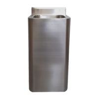 Lavabo sur pied en inox L 400 x P 350 x H 1000 mm