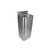 Standing stainless steel washbasin W 400 x D 350 x H 1000 mm