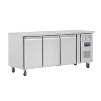 U Series 4 Door Counter Refrigerator 553L 85x223x70cm Stainless Steel
