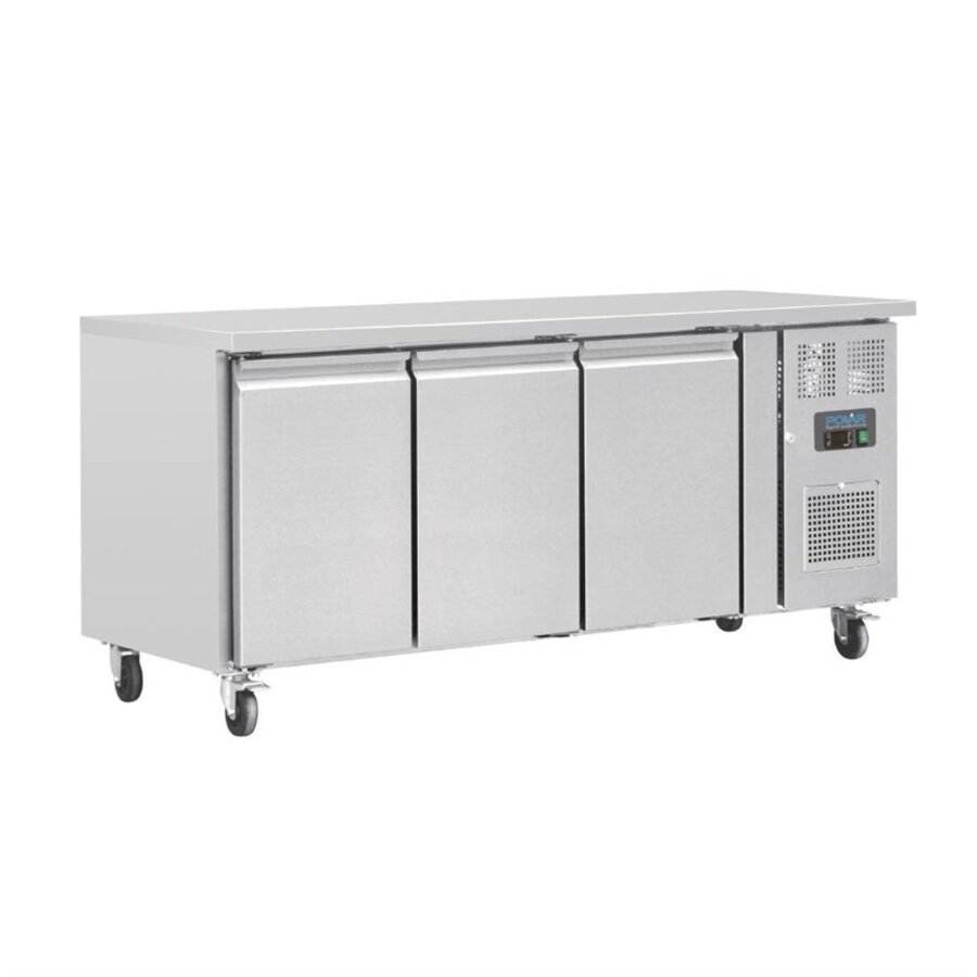 Horeca Counter Koelkast | 4 deurs | 553L |  85x223x70cm  | RVS | A