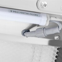 Réfrigérateur multi-niveaux Slimline Série G 220 L 179 x 51 x 84 cm Acier inoxydable Verre