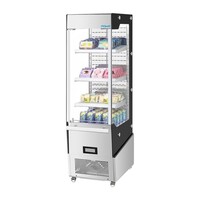 Slimline-Kühlschrank der G-Serie, 220 l, 179 x 51 x 84 cm, Edelstahl, Glas