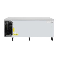 U-Serie 3-türiger Vorbereitungskühlschrank 634 l, Edelstahl-Arbeitsplatte