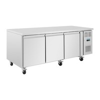 U-Serie 3-türiger Vorbereitungskühlschrank 634 l, Edelstahl-Arbeitsplatte