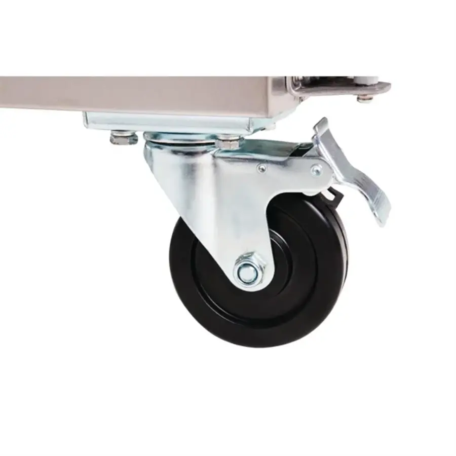 U-Serie 3 Deurs Koelwerkbank 417L RVS 1795mm Met Opstand