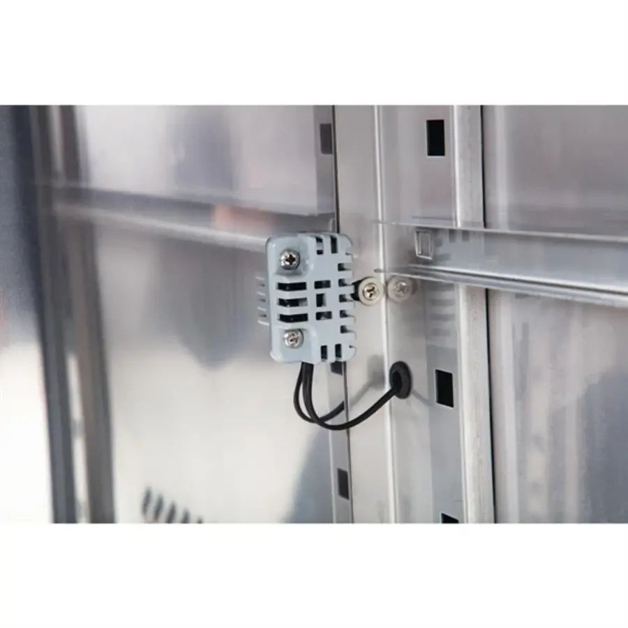 U-Serie 3 Deurs Koelwerkbank 417L RVS 1795mm Met Opstand