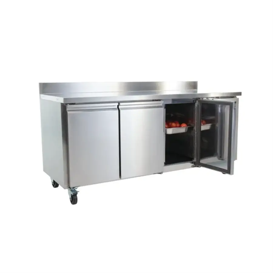 U-Series 3-Door Refrigerated Workbench 417L Stainless Steel 1795mm With Upstand