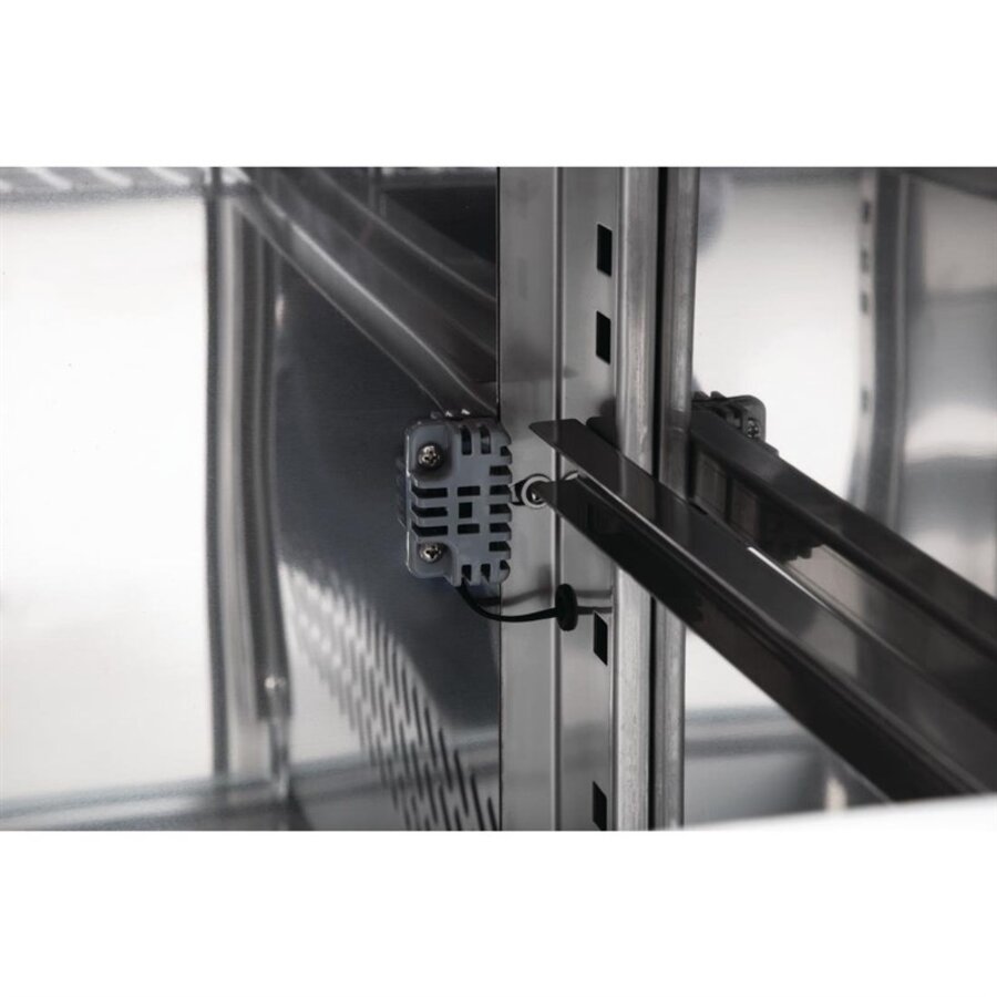U-Series 3-Door Refrigerated Workbench 417L Stainless Steel 1795mm With Upstand