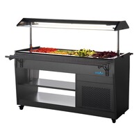 G-Series Refrigerated Buffet Display Black 4x GN1/1 1058mm