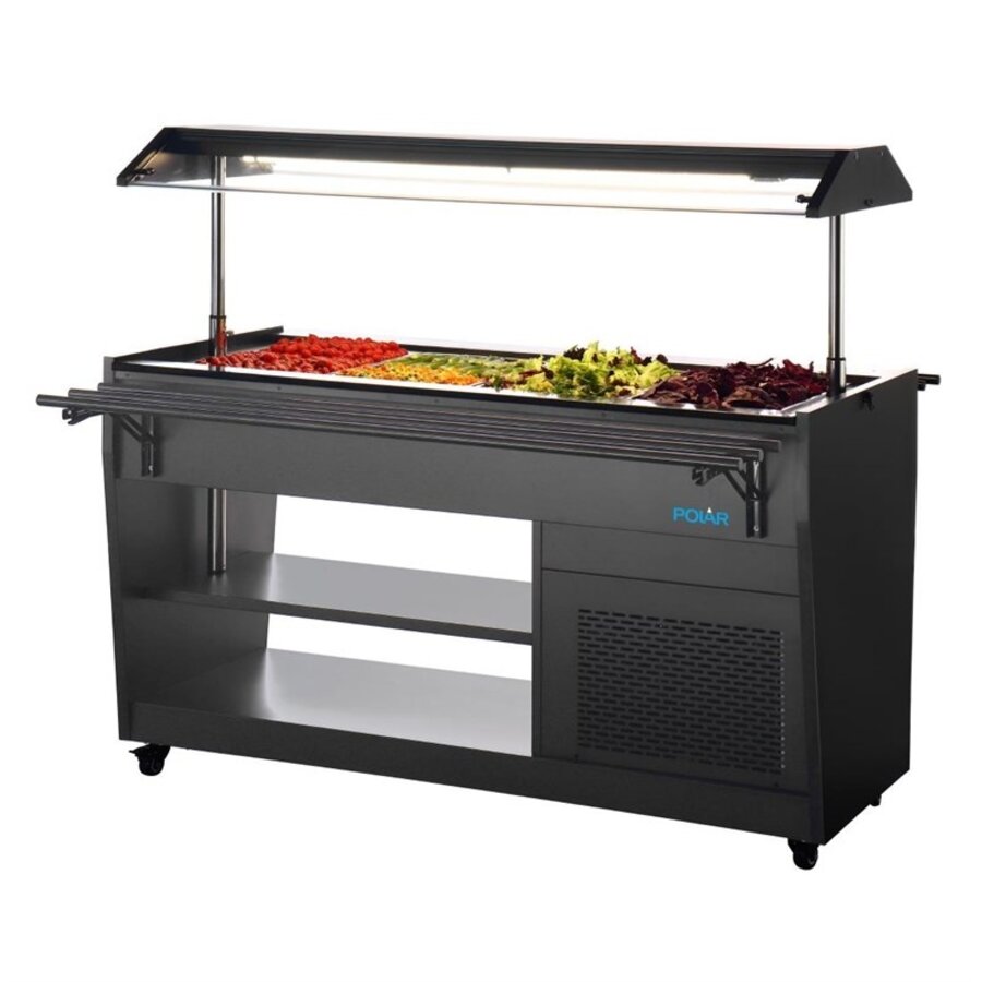 G-Series Refrigerated Buffet Display Black 4x GN1/1 1058mm