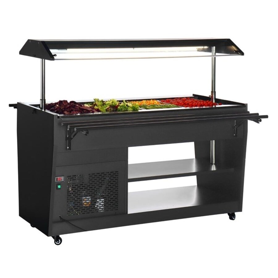 G-Series Refrigerated Buffet Display Black 4x GN1/1 1058mm