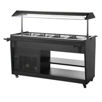 G-Series Refrigerated Buffet Display Black 4x GN1/1 1058mm