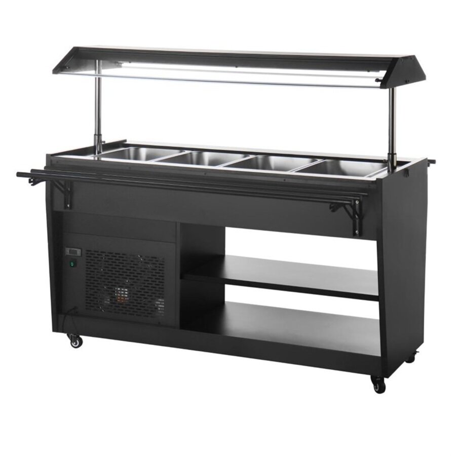 G-Series Refrigerated Buffet Display Black 4x GN1/1 1058mm