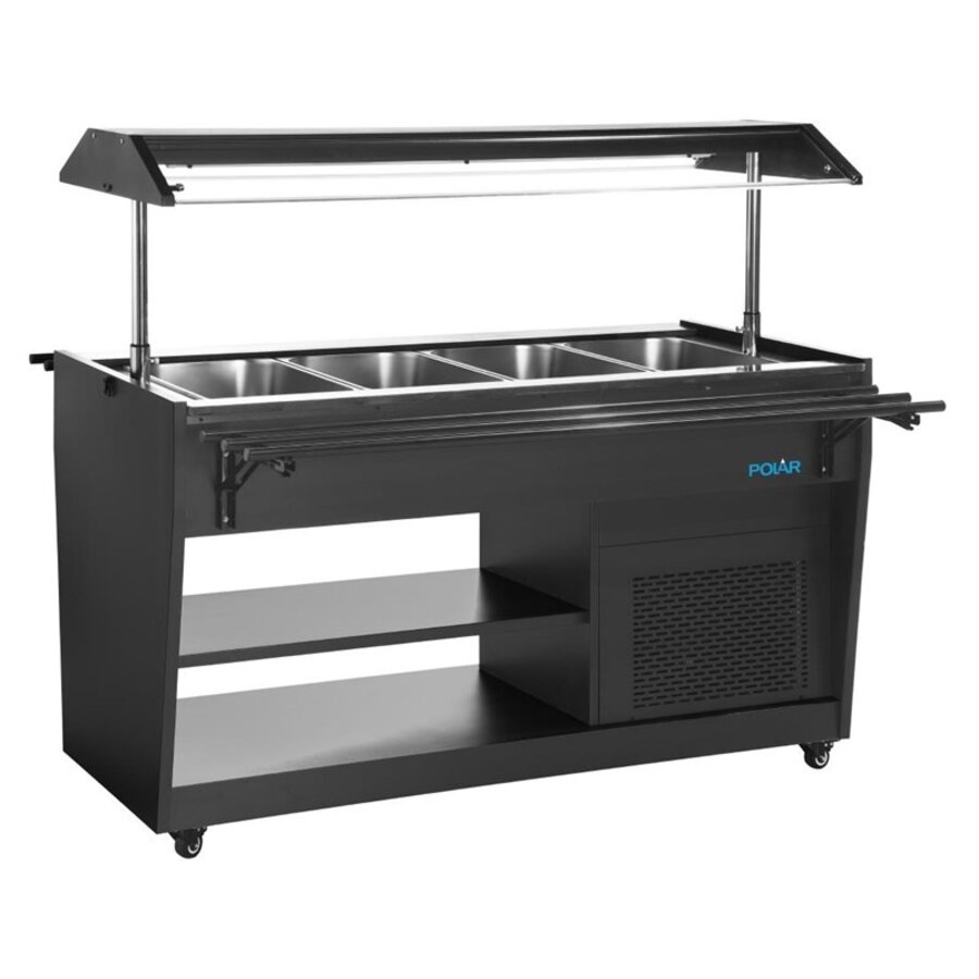 G-Series Refrigerated Buffet Display Black 4x GN1/1 1058mm