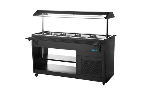  Polar G-Series Refrigerated Buffet Display Black 4x GN1/1 1058mm 