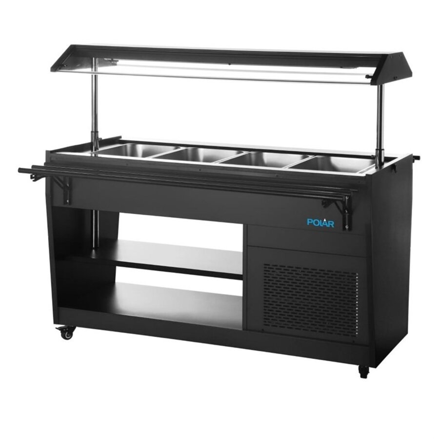 G-Series Refrigerated Buffet Display Black 4x GN1/1 1058mm