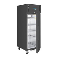 G-Series Freezer Black Upright 600L 680mm Wide
