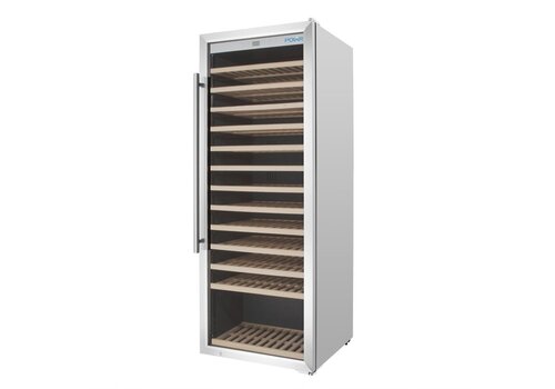  Polar Cave à vin GM888 – 118 bouteilles – 330 litres – +5 °C à +20 °C – Acier inoxydable – 595 x 621 x 1575 mm 